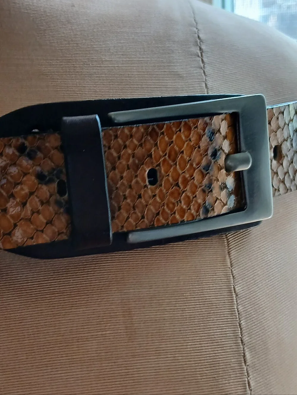 Just Cavalli Snake Print Leather Belt Made In Italy NWOT Suze 95/110